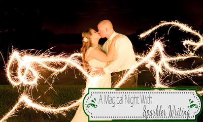 A Magical Night With Sparkler Writing