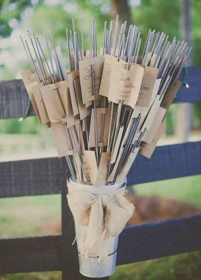 Give Sparklers To Your Guest As Their Wedding Favors