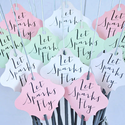 Wedding Sparkler Tags