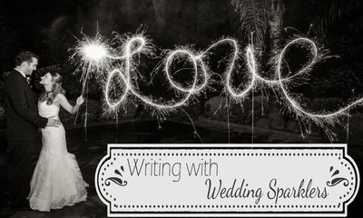 Writing with Wedding Sparklers