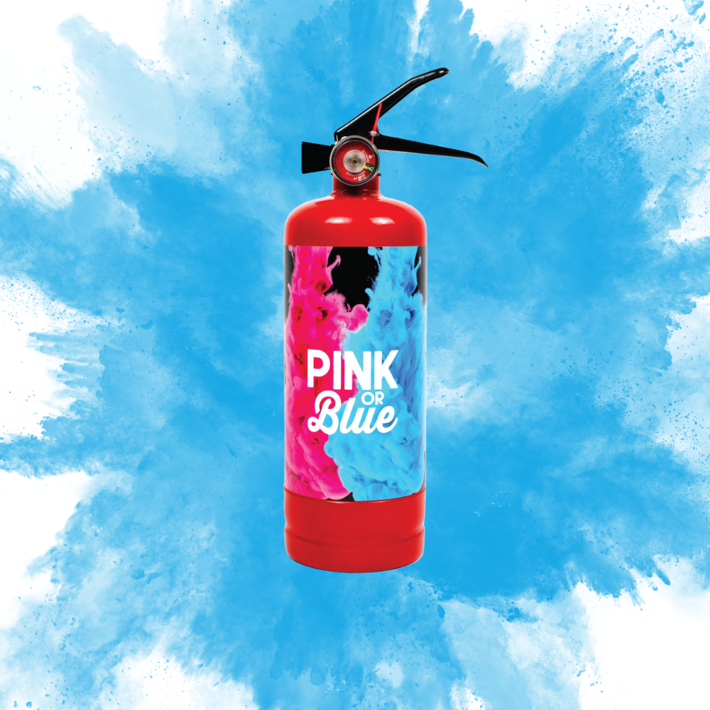 Blue Gender Reveal Fire Extinguisher | I Love Sparklers