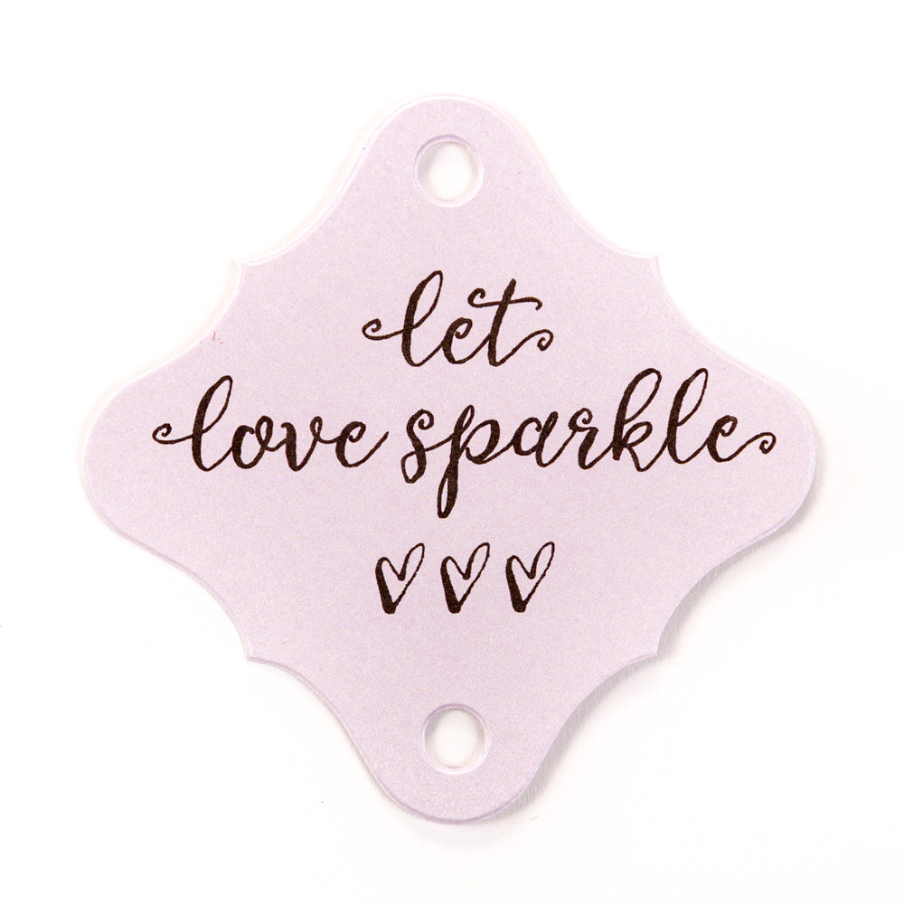 100 pz più Love Personalized wedding favor Gift etichette