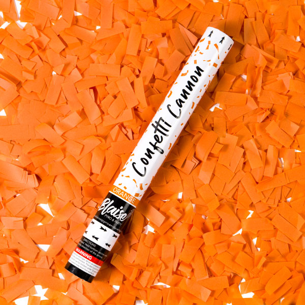 Orange Confetti Cannon Blue Confetti Poppers I Love Sparklers